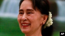 Aung San Suu Kyi , Naypyidaw, Birmanie, le 22 mai 2018.