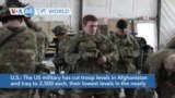 VOA60 World - The US military has cut troop levels in Afghanistan and Iraq to 2,500 each