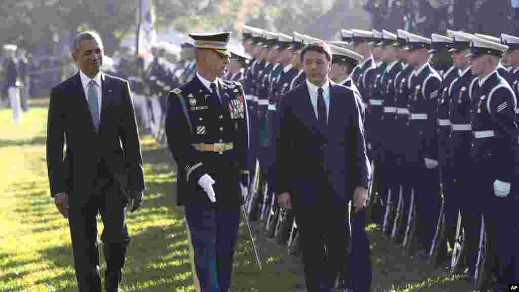 ፕረዚደንት ኦባማ ንቀዳማይ ሚኒስትር ጣልያን ኣብ ዋይት ሃውስ ተቀቢሎም አዘራሪቦም &nbsp;