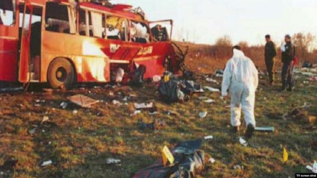 Autobus Niš ekspresa koji je napadnut u Livadicama (arhiva)