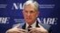 Federal Reserve Chairman Jerome Powell speaks at the annual meeting of the National Association for Business Economics in Boston, Oct. 2, 2018. 