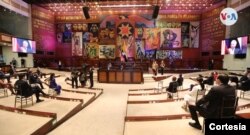 El presidente ecuatoriano, Lenin Moreno, dio su informe anual a la nación al iniciar su cuarto y último año de mandato. Lo realizó de forma presencial [Foto: Cortesía Secretaría General de Comunicación de la Presidencia de la República]