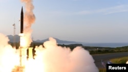 Запуск ракеты американо-израильского комплекса противоракетной обороны на Аляске, США. 28 апреля 2019 г.
