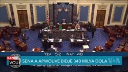 Senatè Repibliken yo Apwouve yon Kad pou Bidjè Federal Etazini Malgre Pwotestasyon Demokrat yo 