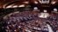 FILE - General view of the plenary session of the Council of Europe during the official opening of the Strasbourg World Forum for Democracy, organized at the Council of Europe in Strasbourg, Oct. 8, 2012. 