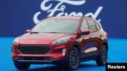 Ford Motor Co. unveils the new 2020 Escape SUV during a celebration at Greenfield Village in Dearborn, Michigan, March 28, 2019. 