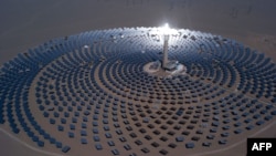 FILE - This photo taken Sept. 2, 2018, shows a 100-megawatt molten salt solar thermal power plant in Dunhuang, China. On Jan. 28, 2021, U.N. Secretary-General Antonio Guterres urged China and the U.S. to find common ground by fighting climate change.