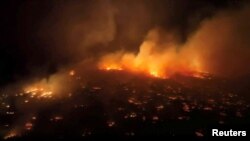 Wildfire in Maui County, Hawaii