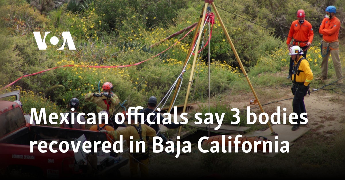 Mexican officials say 3 bodies recovered in Baja California