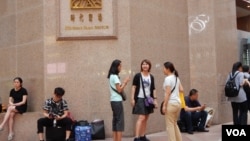 香港旅發局統計顯示，訪港中國旅客連續6個月下跌。(美國之音湯惠芸攝）