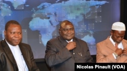 Dieudonné Nzapalainga, Nicolas Guérékoyame Gbangou et Omar Kobine Layama  