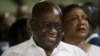 Ghana President elect Nana Akufo-Addo, of the New Patriotic Party, smiles on being declared the winner of the presidential election in Accra, Ghana, Dec. 9, 2016. 