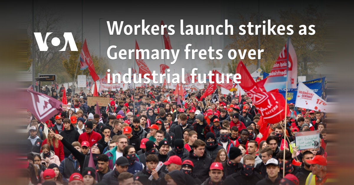 Workers launch strikes as Germany frets over industrial future