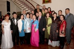 Maryland governor Larry Hogan and first lady Yumi Hogan are seen with guests on Lunar New Year's day, Jan. 16, 2020. (Courtesy - Executive Office of the Governor)