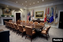 La Sala Roosevelt de la Casa Blanca tras una renovación. En Washington, EEUU, el 22 de agosto de 2017.