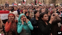 قاہرہ میں صدر مرسی کے خلاف مظاہرہ