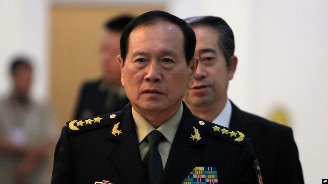 中国国防部长魏凤和上将（美联社2018年6月18日）