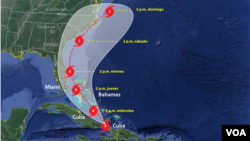 La preocupación aumentó también en la costa este de Estados Unidos, a donde se espera que llegue la tormenta tras dos días cruzando Bahamas.