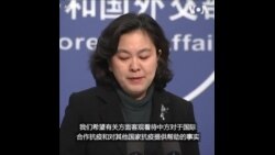华春莹：中方真诚为他国提供援助 希望不要被政治化解读