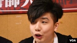 學生獨立聯盟發言人呂俊賢。(美國之音湯惠芸)