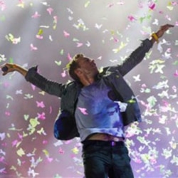 Chris Martin of the British rock band Coldplay performs during the Rock in Rio music festival in Rio de Janeiro, Brazil earlier this month