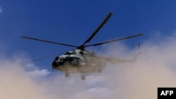 تصویر آرشیوی از یک هلی‌کوپتر نظامی در اتیوپی