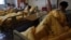 Hsu Bi-chi and her sons Chang Chun-po and Chang Chun-jung (L-R) rest at a hospital after an earthquake hit Tainan, southern Taiwan, Feb. 8, 2016. 