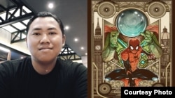 Ilustrator Adhitya Zulkarnaen, pemenang kontes gambar poster Spiderman (dok: Adhitya Zulkarnaen/Marvel)