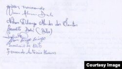 Carta Aberta dos activistas ao PR José Eduardo dos Santos, Luanda. Angola