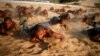 Palestinian cadets demonstrate their skills at a police college run by the Hamas-led interior ministry, in Khan Younis in the southern Gaza Strip.