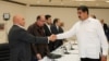 Venezuela President Meets Opposition Leaders
