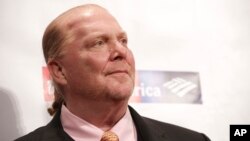 Chef Mario Batali attends the Food Bank for New York City Can-Do Awards at Cipriani Wall Street, April 19, 2017, in New York. 