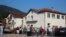 Bosnia and Herzegovina -- Children and parents from Konjevic Polje in front of the Educational center in Nova Kasaba, August 31, 2021.