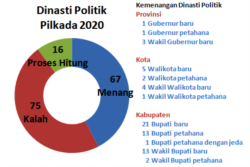 Dinasti politik dalam Pilkada 2020. (Sumber data: Yoes C Kenawas)