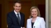 Clinton y Zapatero contra Ghadafi