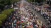 미얀마 13일째 쿠데타 항의 시위
