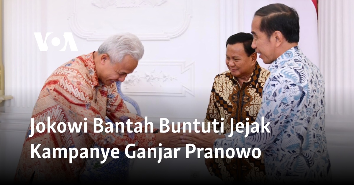 Jokowi Bantah Buntuti Jejak Kampanye Ganjar Pranowo