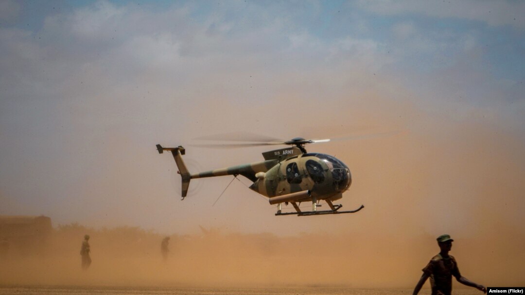 Amisom Helicopter