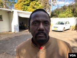 Jameson Timba, the chief election agent for the opposition Movement for Democratic Change Alliance in Harare, says the Zimbabwe Electoral Commission is committed to preside over "manipulated" polls. (S. Mhofu/VOA)
