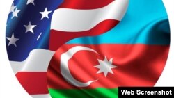 ABŞ və Azərbaycan bayraqları 