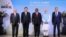 This handout photograph, taken and released by the Russian Foreign Ministry on August 22, 2023, shows (L-R) Brazil's President Luiz Inacio Lula da Silva, China's President Xi Jinping, South Africa's President Cyril Ramaphosa, India's Prime Minister Narend