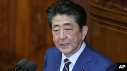 Премьер-министр Японии Синдзо Абэ (архивное фото)