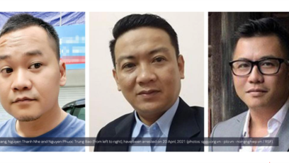 Ba thành viên của nhóm Báo Sạch mới bị bắt hôm 20/4, 4 tháng sau vụ bắt giữ đầu tiên của người sáng lập nhóm, nhà báo Trương Châu Hũu Danh.