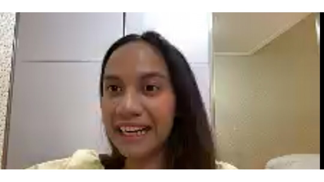 Lady Diandra, dalam webinar dampak corona terhadap pengusaha muda di Indonesia, dalam tangkapan layar. (Foto: VOA/Petrus Riski)