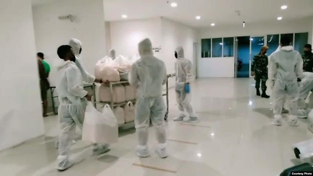 Wisma Atlet dan fasilitas karantina bagi ABK, WNI Repatriasi di Jakarta. (Courtesy : BNPB) 