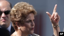 La Présidente Dilma Rousseff du Brésil à Brasilia , au Brésil , le 23 Mars , 2016.