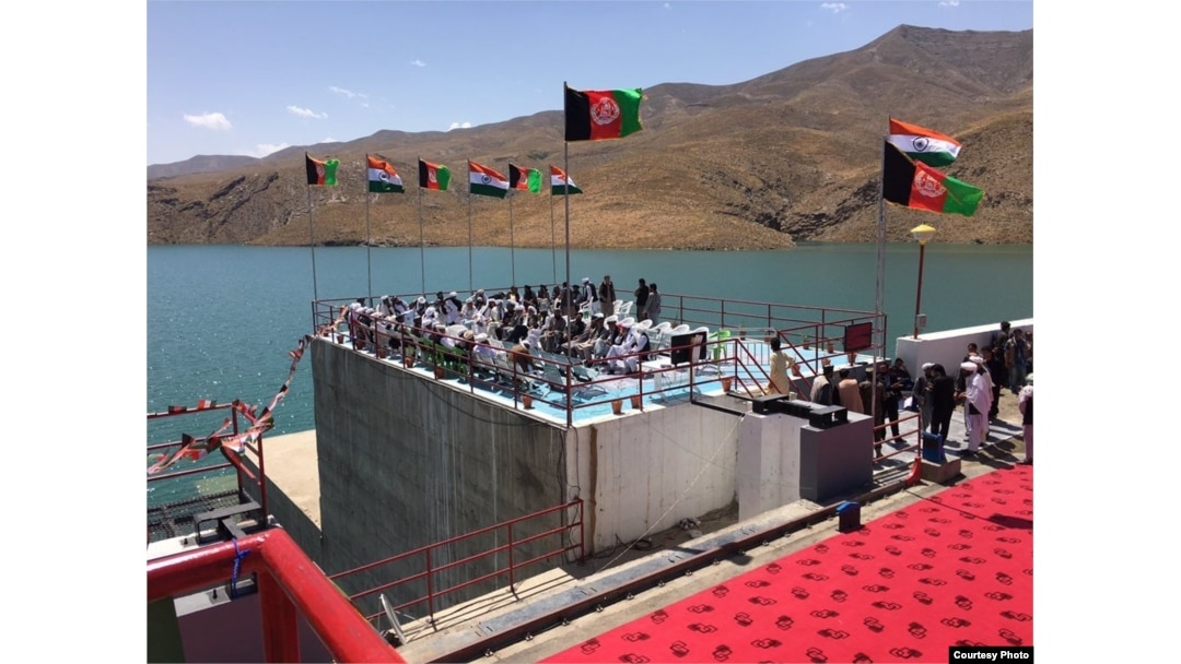 Preparation to inaugurate the Salma Dam, referred to as the Afghanistan India Friendship Dam by both countries, and is built with $300 million of Indian money, June 4, 2016. (Courtesy photo by bjp.org)