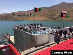 Preparation to inaugurate the Salma Dam, referred to as the Afghanistan India Friendship Dam by both countries, and is built with $300 million of Indian money, June 4, 2016. (Courtesy photo by bjp.org)