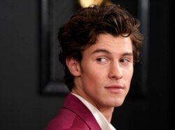 Shawn Mendes pada acara Grammy Awards lalu di Los Angeles (foto: dok).