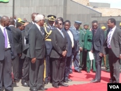 President Mugabe with his close associates.